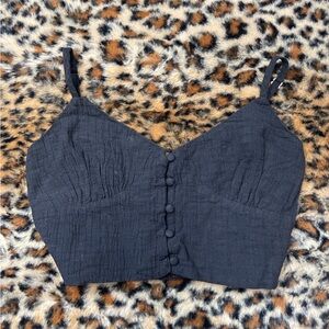 Forever 21 Black Crop Top